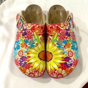 Birkenstock Floral Clog Multi-Wear Strap Women’s Size 40